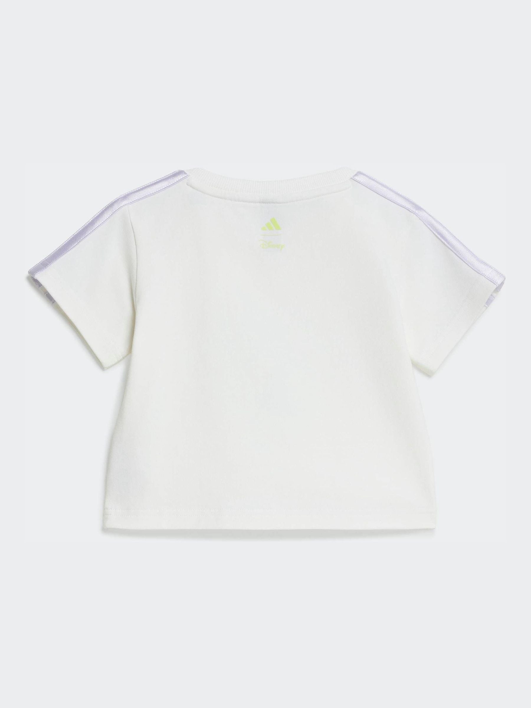 adidas White Junior Knitted Moana Top & Shorts Set image 3