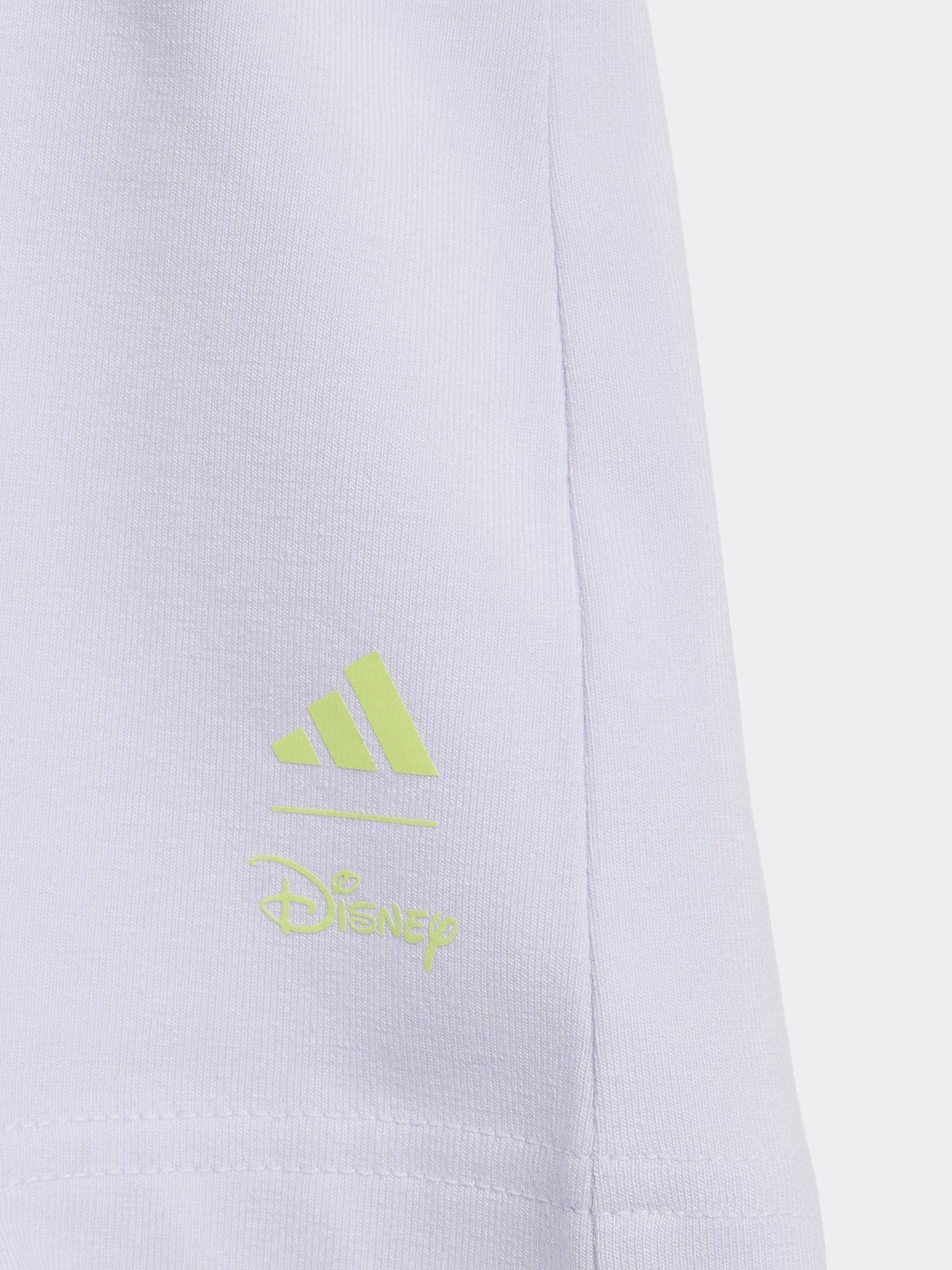 adidas White Junior Knitted Moana Top & Shorts Set image 7