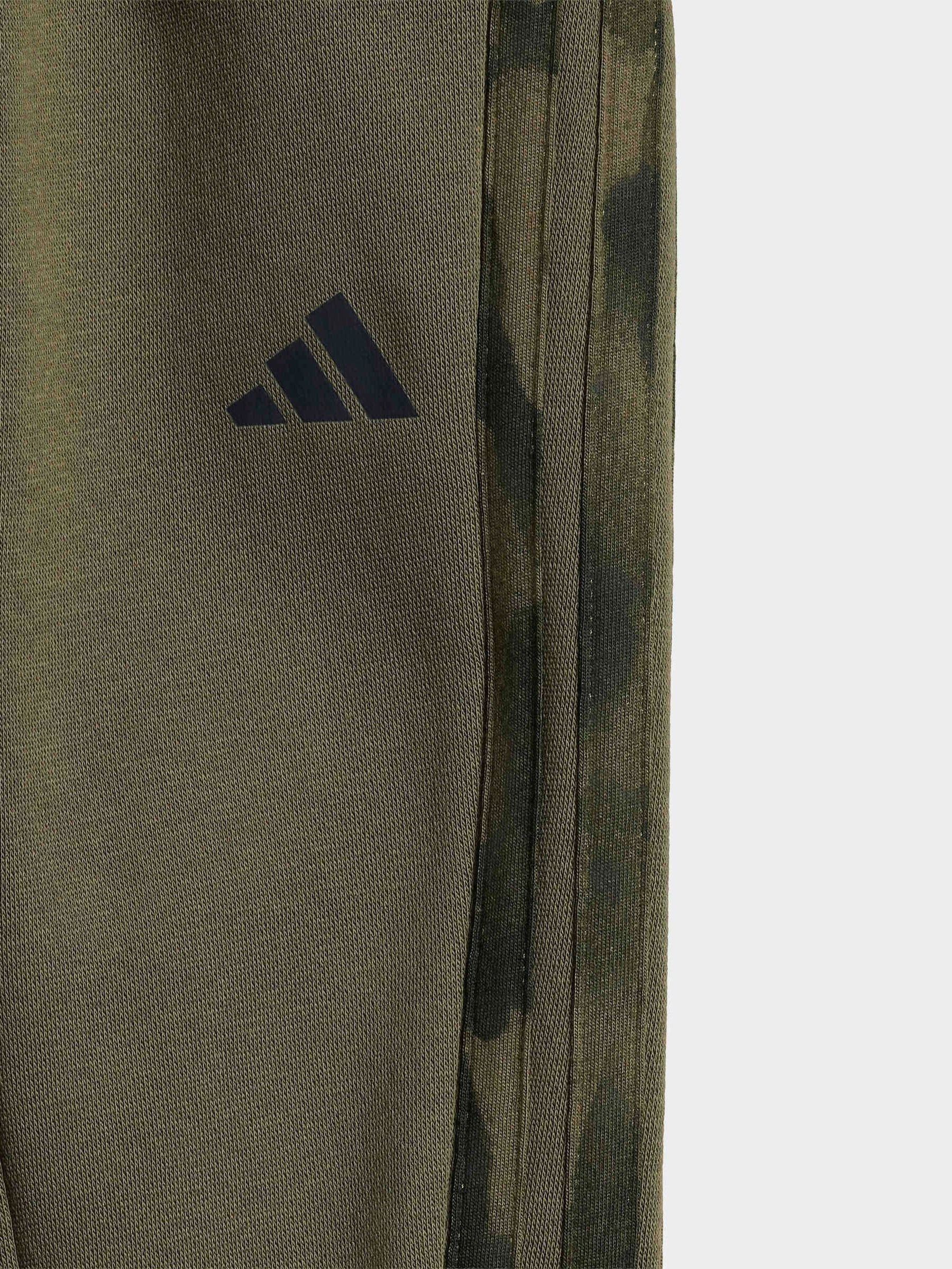 adidas Green Seasonal Essentials Camo Fleece Sweat Top and Joggers Set image 7