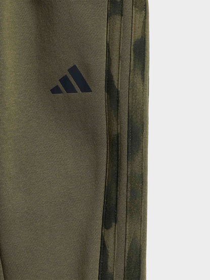 adidas Green Seasonal Essentials Camo Fleece Sweat Top and Joggers Set image 7