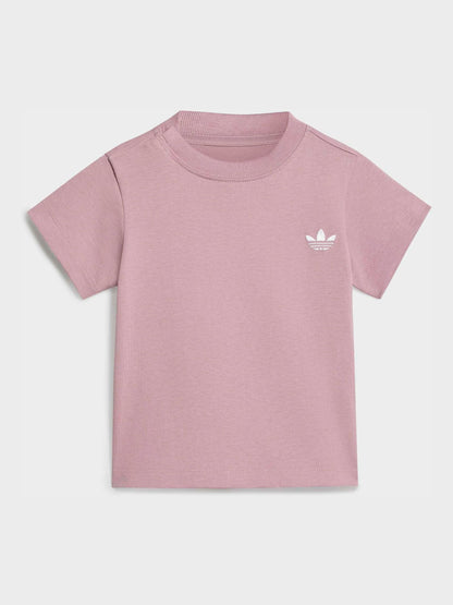 adidas Originals Purple Cycling Short T-Shirts Set image 2