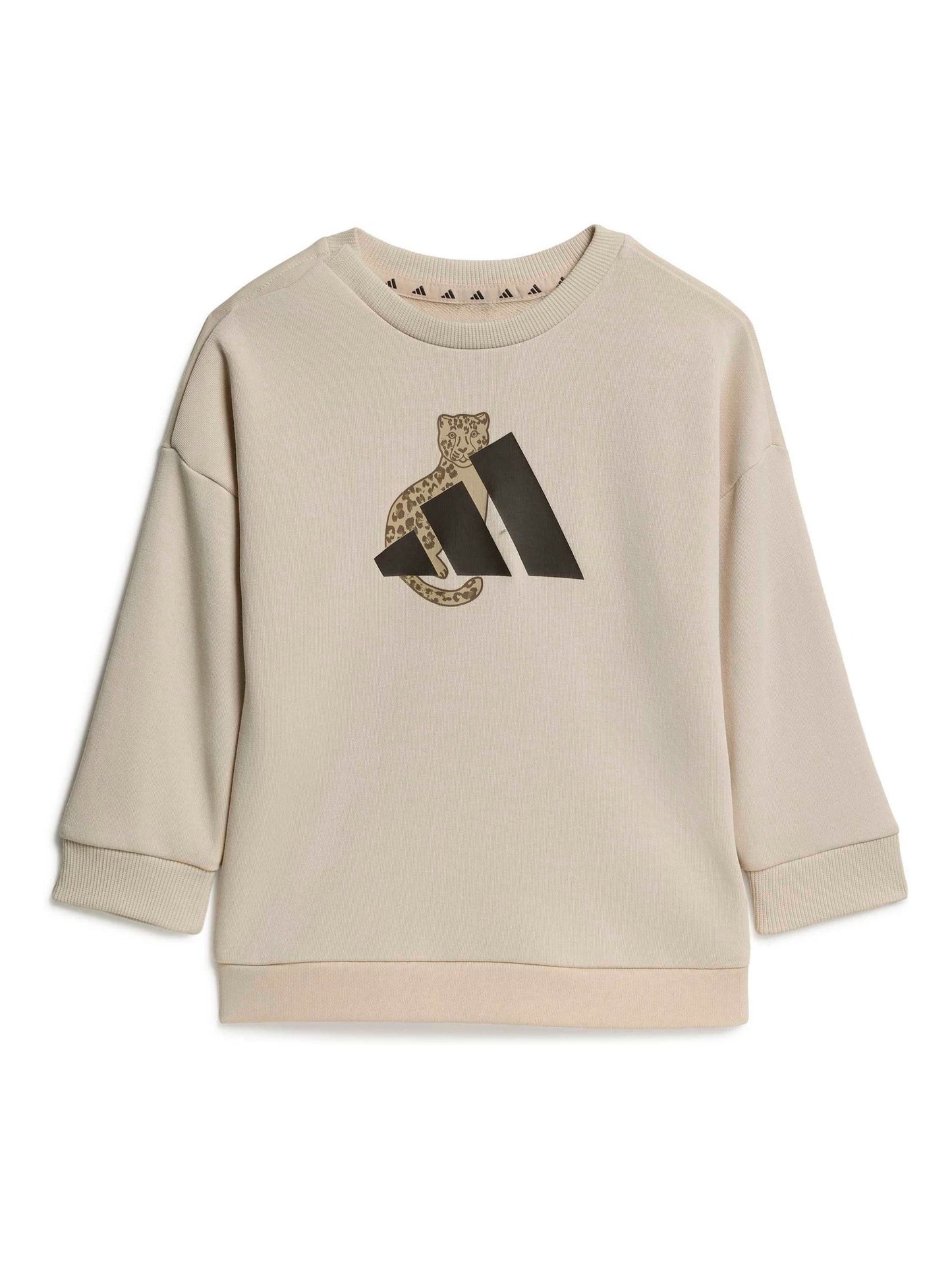adidas Brown Sweat Top & Joggers Set image 2