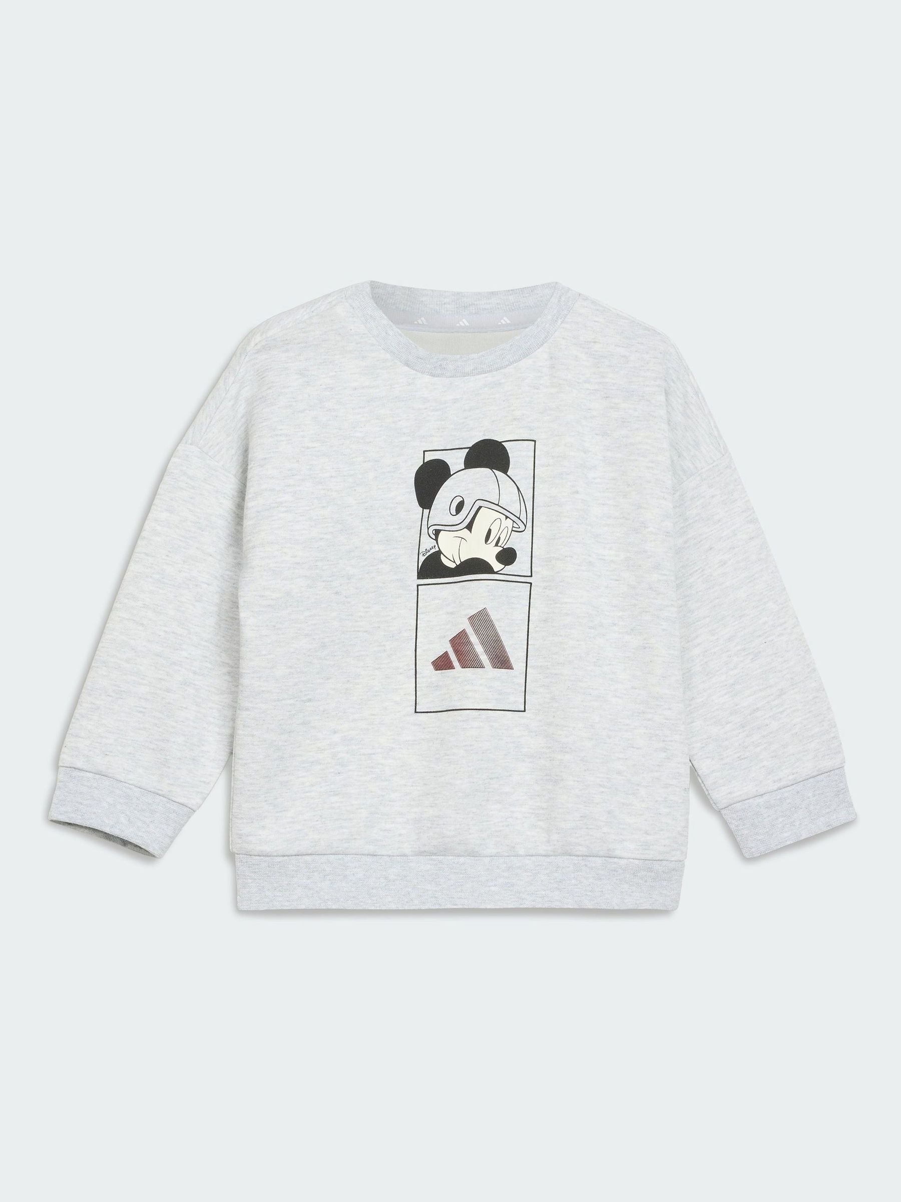 Dsiney Kidz - adidas Grey Mickey Mouse Sweatshirt and Joggers Set image 3