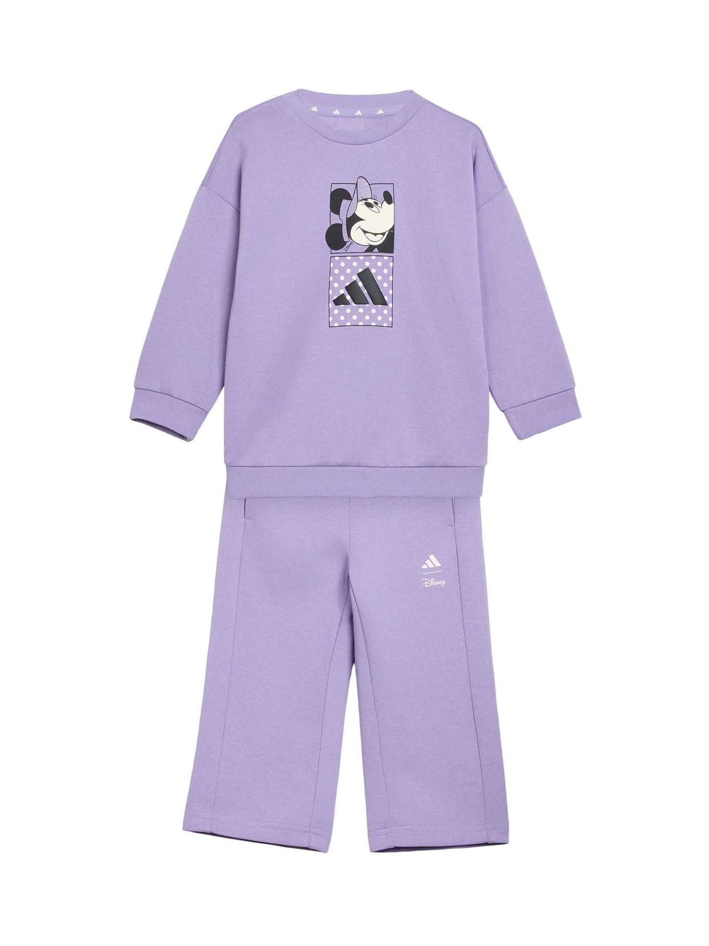 adidas Purple Infant Minnie Mouse Joggers Set image 1