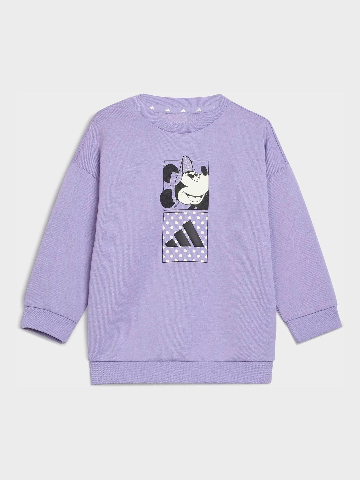 adidas Purple Infant Minnie Mouse Joggers Set image 3