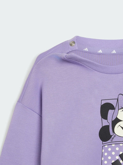 adidas Purple Infant Minnie Mouse Joggers Set image 6