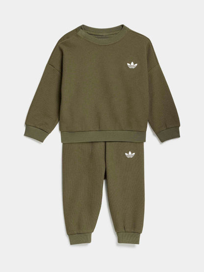 Dsiney Kidz - adidas Originals Green Waffle Texture Top and Joggers Set image 2