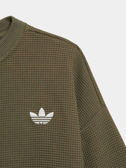Dsiney Kidz - adidas Originals Green Waffle Texture Top and Joggers Set image 4