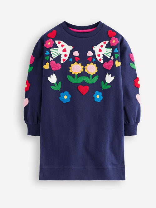 Dsiney Kidz - Boden Light Blue Relaxed Sweatshirt Dress image 1