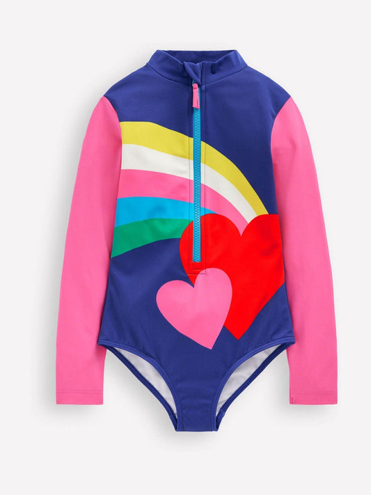 Dsiney Kidz - Boden Red Heart Long Sleeve Swimsuit image 1