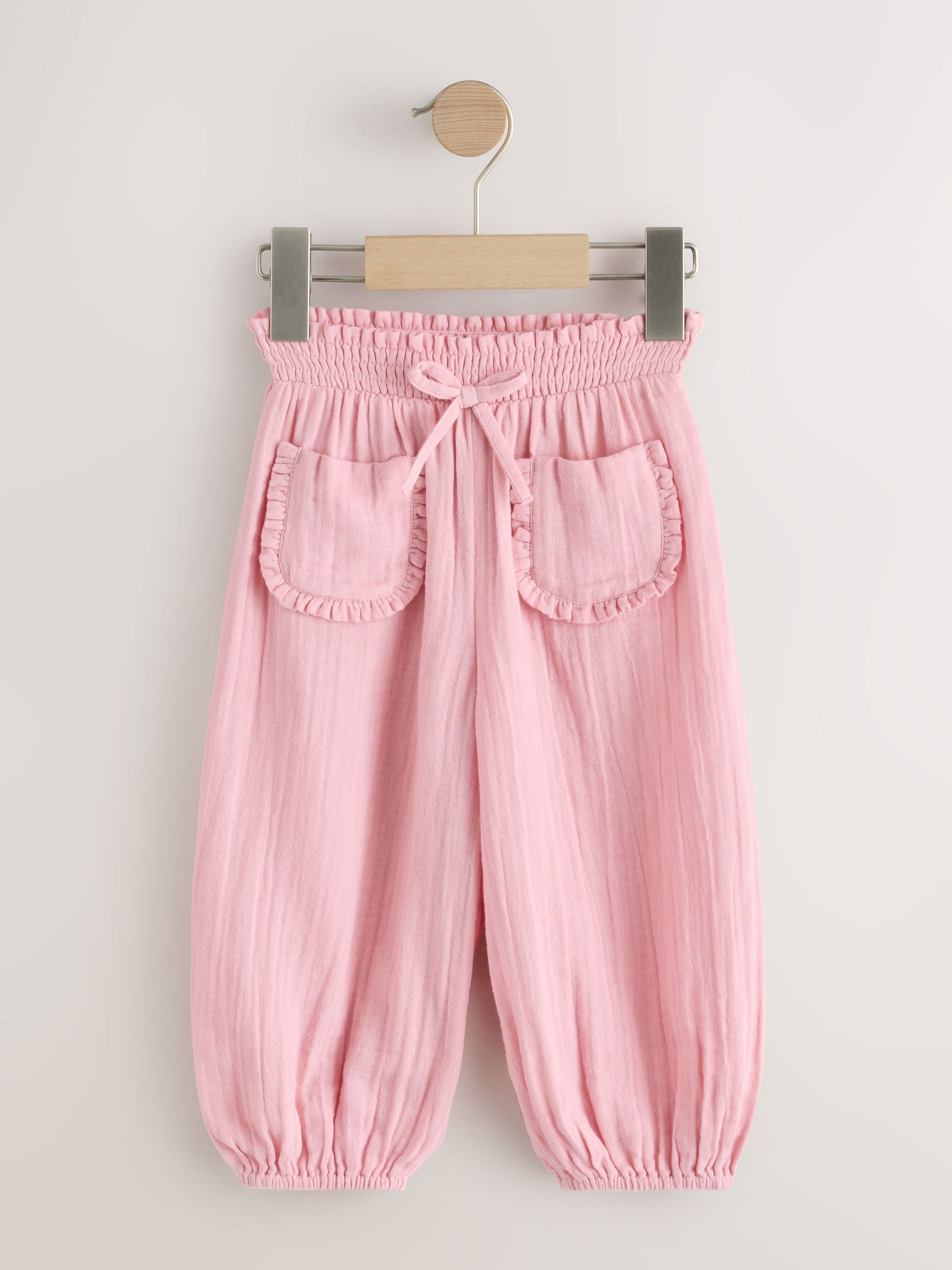 Pink & Floral Trousers 2 Pack (3mths-7yrs) image 8