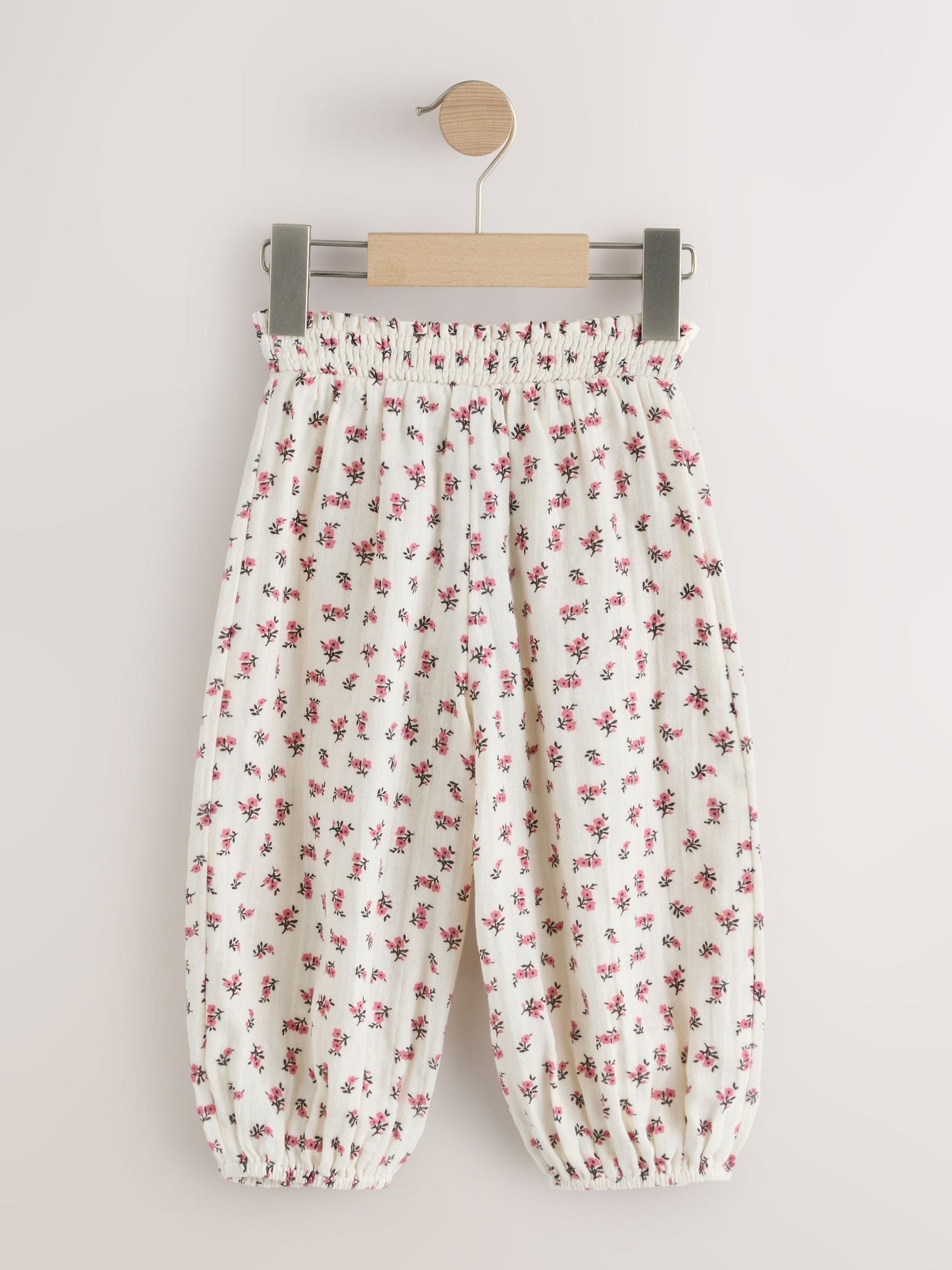 Pink & Floral Trousers 2 Pack (3mths-7yrs) image 9