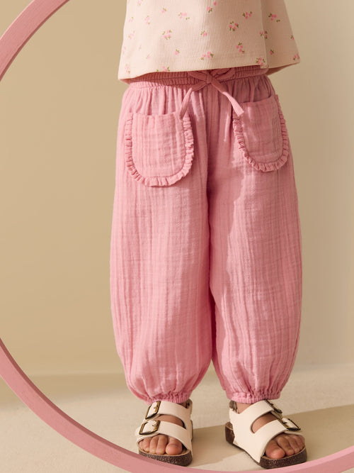 Light Pink Pull On Trousers (3mths-7yrs) image 1
