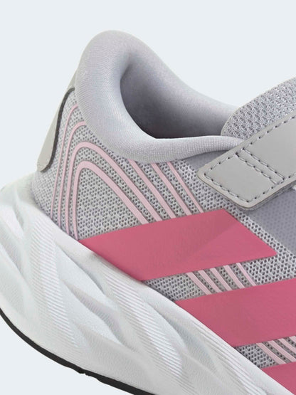 adidas Grey Galaxy 8 Kids Trainers image 9