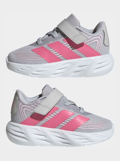 adidas Grey/Pink Galaxy Trainers image 3