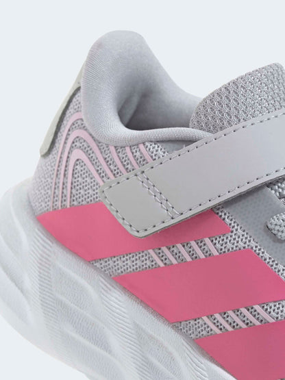 adidas Grey/Pink Galaxy Trainers image 7