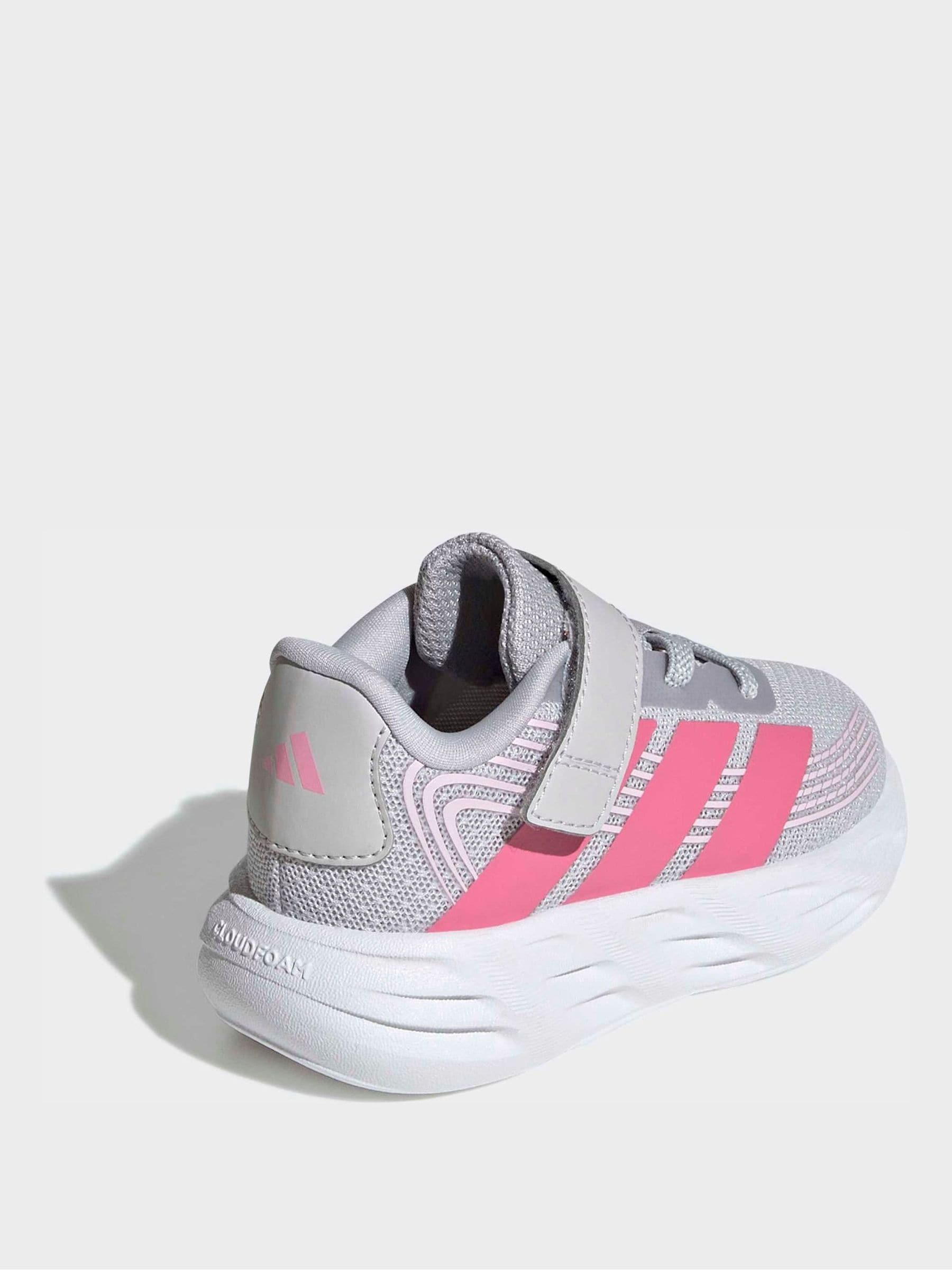 adidas Grey/Pink Galaxy Trainers image 9