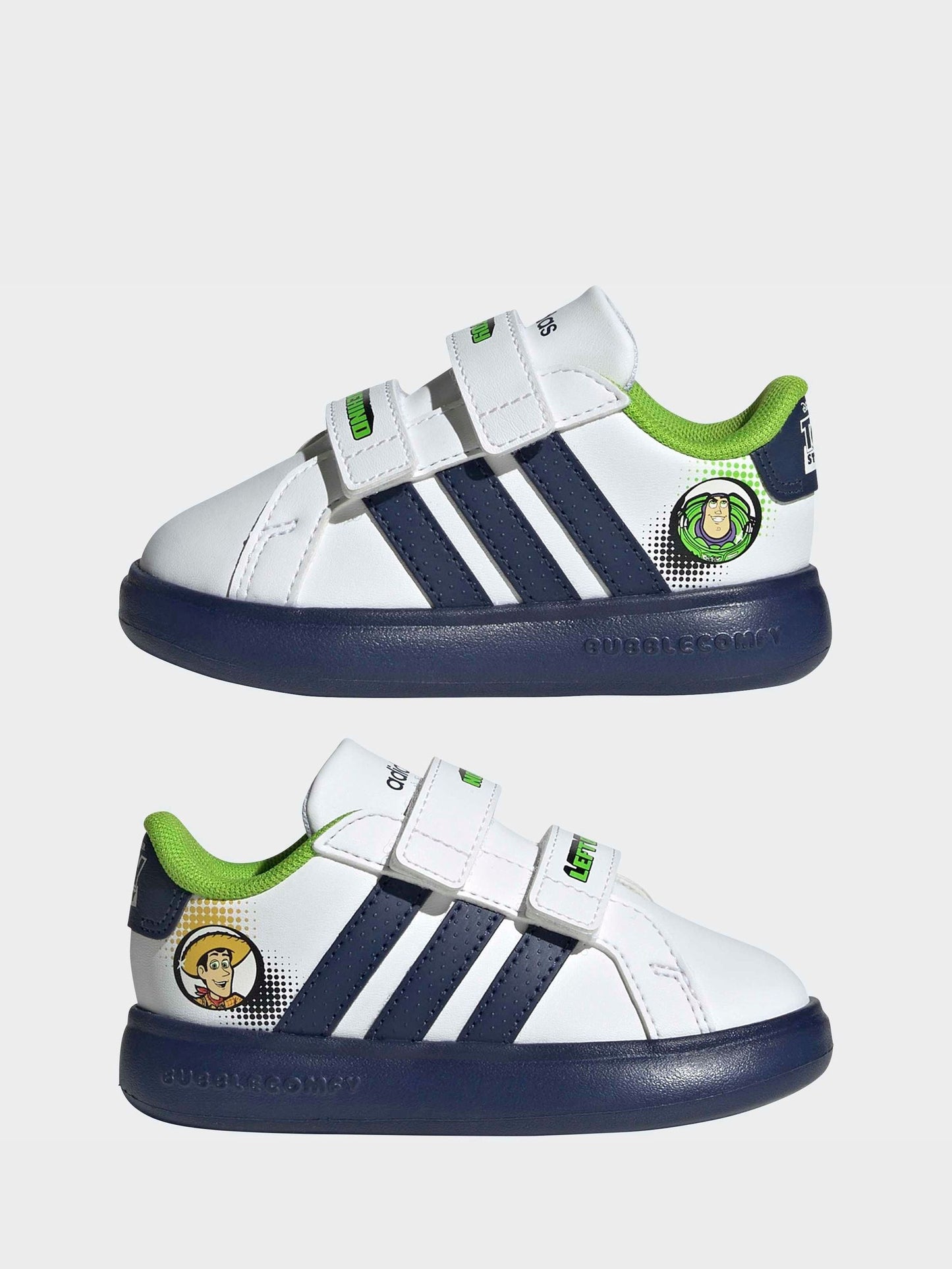 adidas White Grand Court Toy Story Trainers image 3