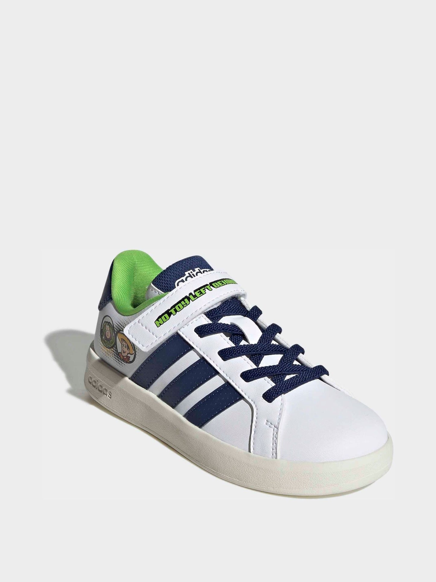 adidas White Grand Court Toy Story Elastic Laces Trainers image 3