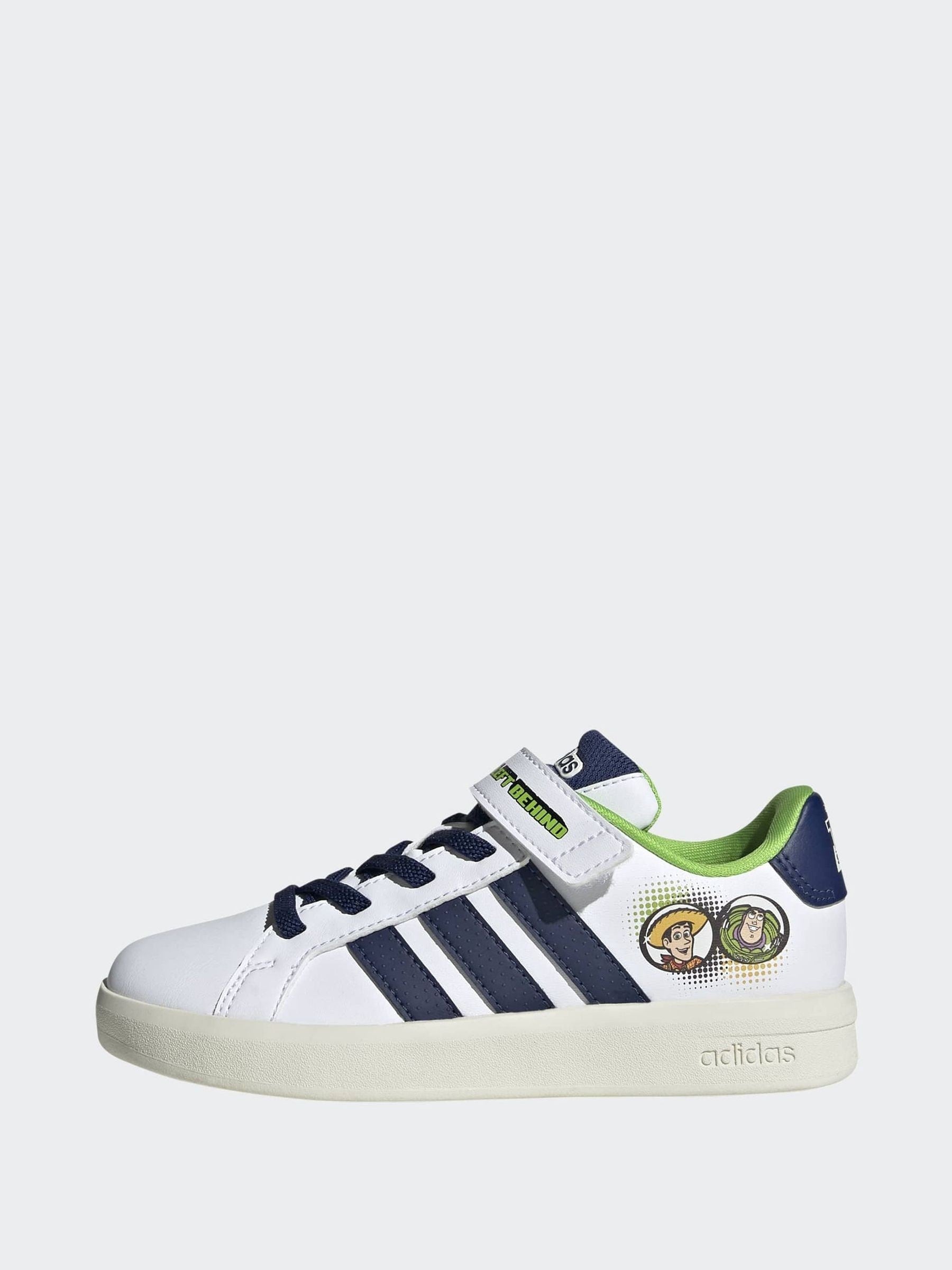 adidas White Grand Court Toy Story Elastic Laces Trainers image 5