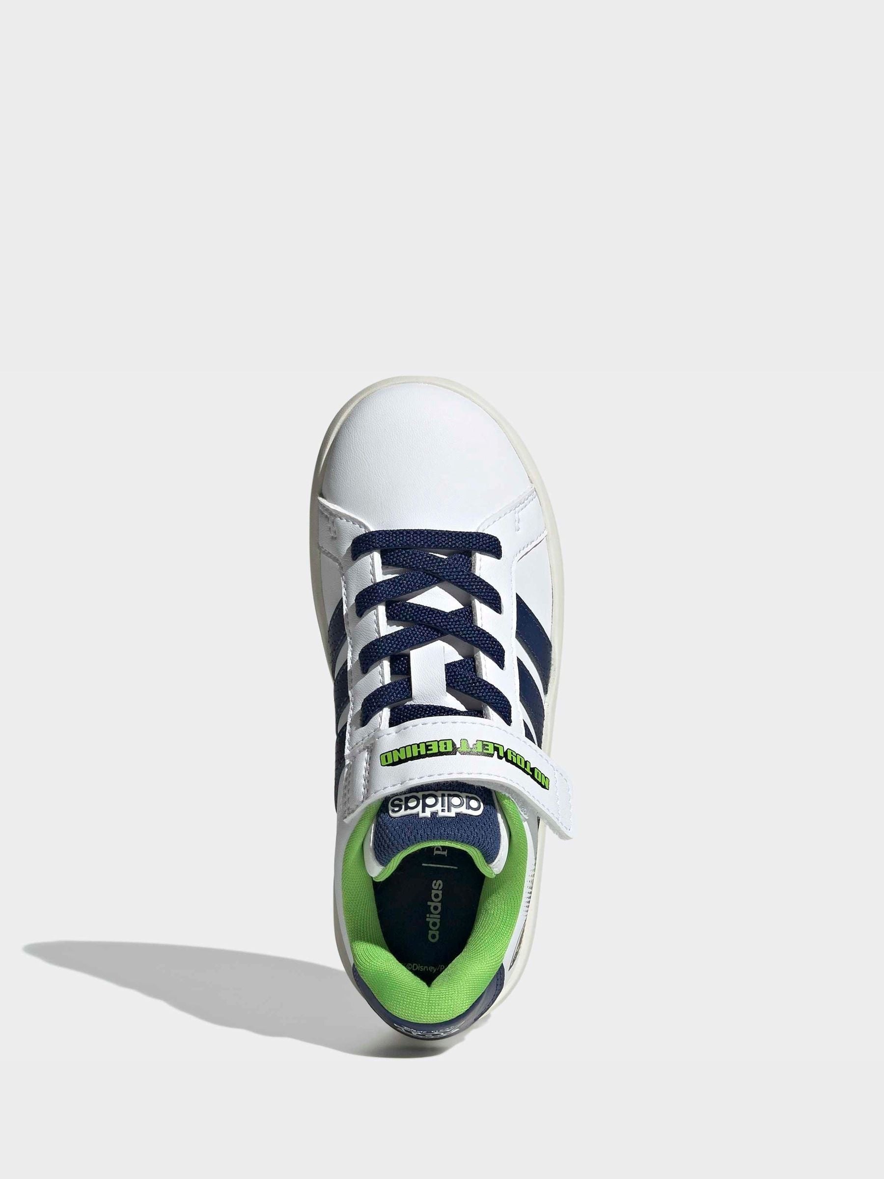 adidas White Grand Court Toy Story Elastic Laces Trainers image 6