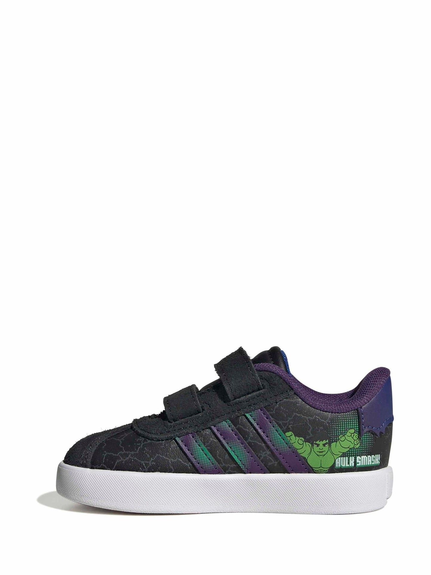 adidas Black VL Court Spidar Man CF Trainers image 8