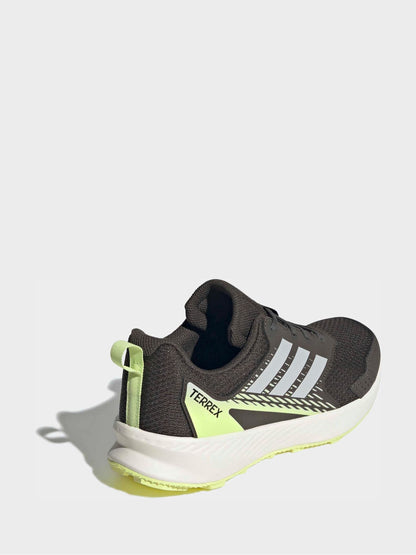 adidas Green Terrex Tracefinder Trail Running Trainers Junior image 4