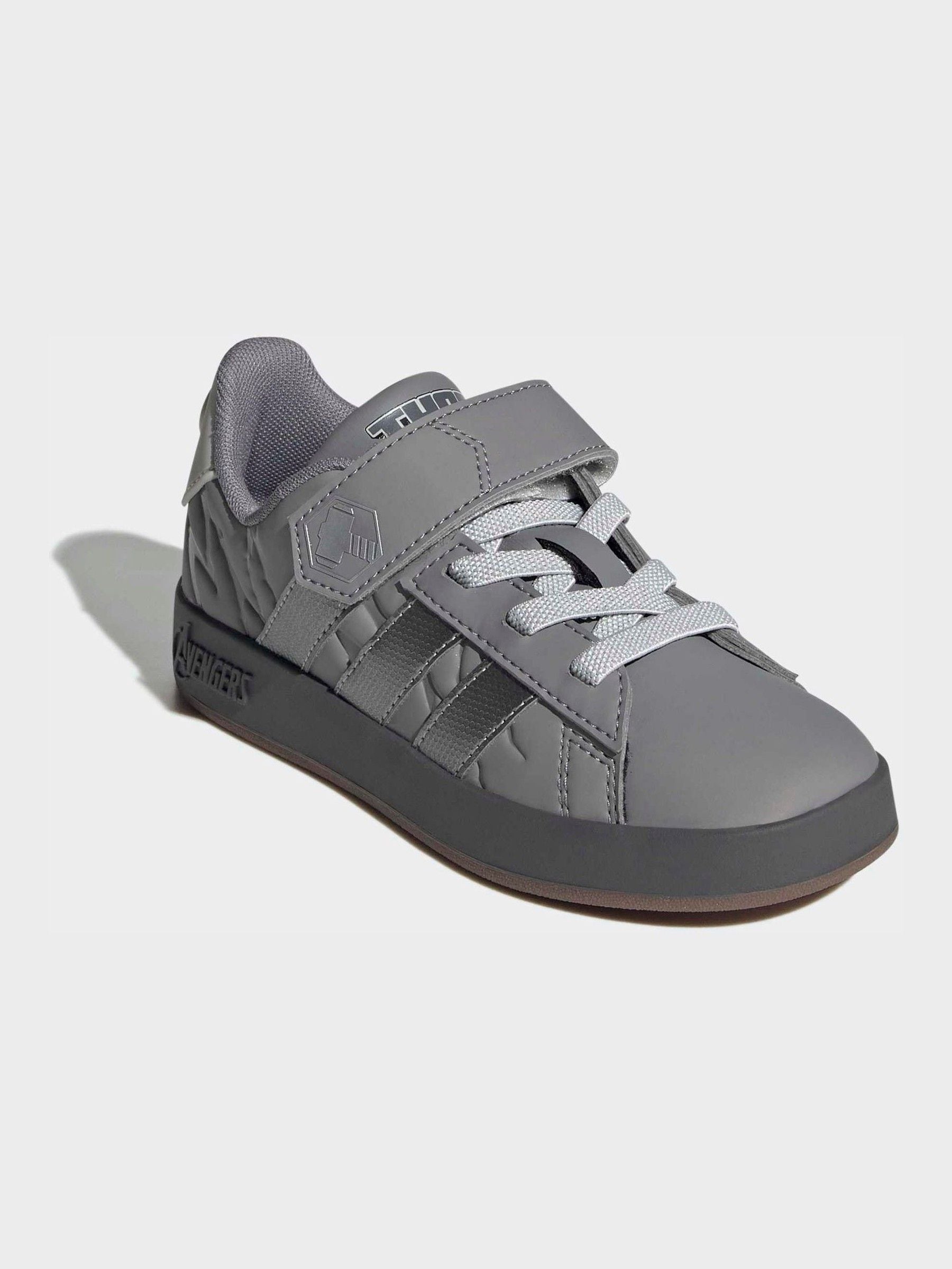 Dsiney Kidz - adidas Grey Grand Court Avengers EL K Trainers image 1