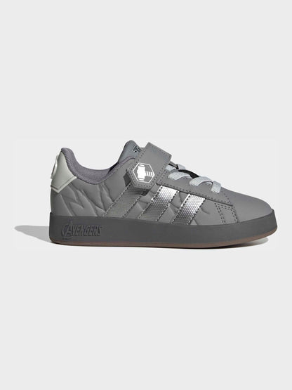 Dsiney Kidz - adidas Grey Grand Court Avengers EL K Trainers image 3
