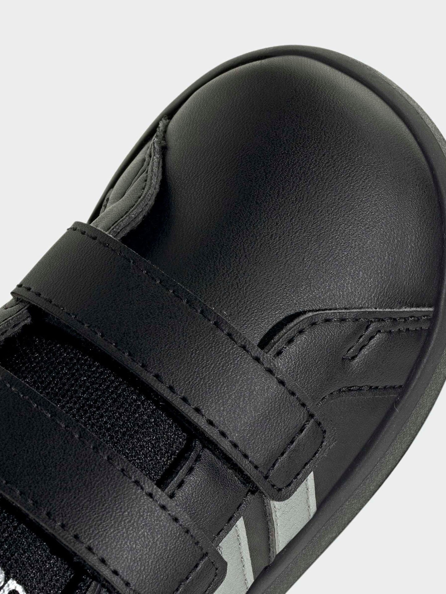 adidas Black/Silver Grand Court 3.0 Infant Trainers image 6