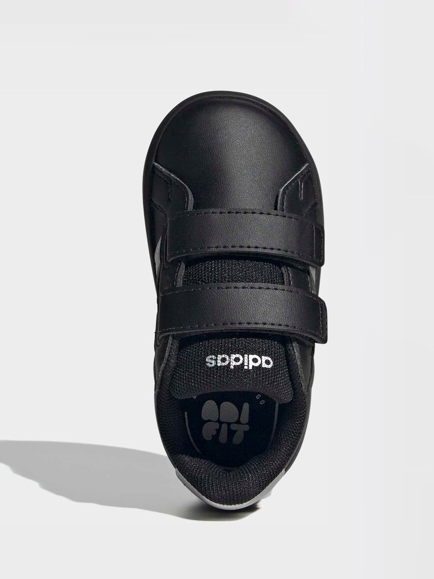 adidas Black/Silver Grand Court 3.0 Infant Trainers image 8