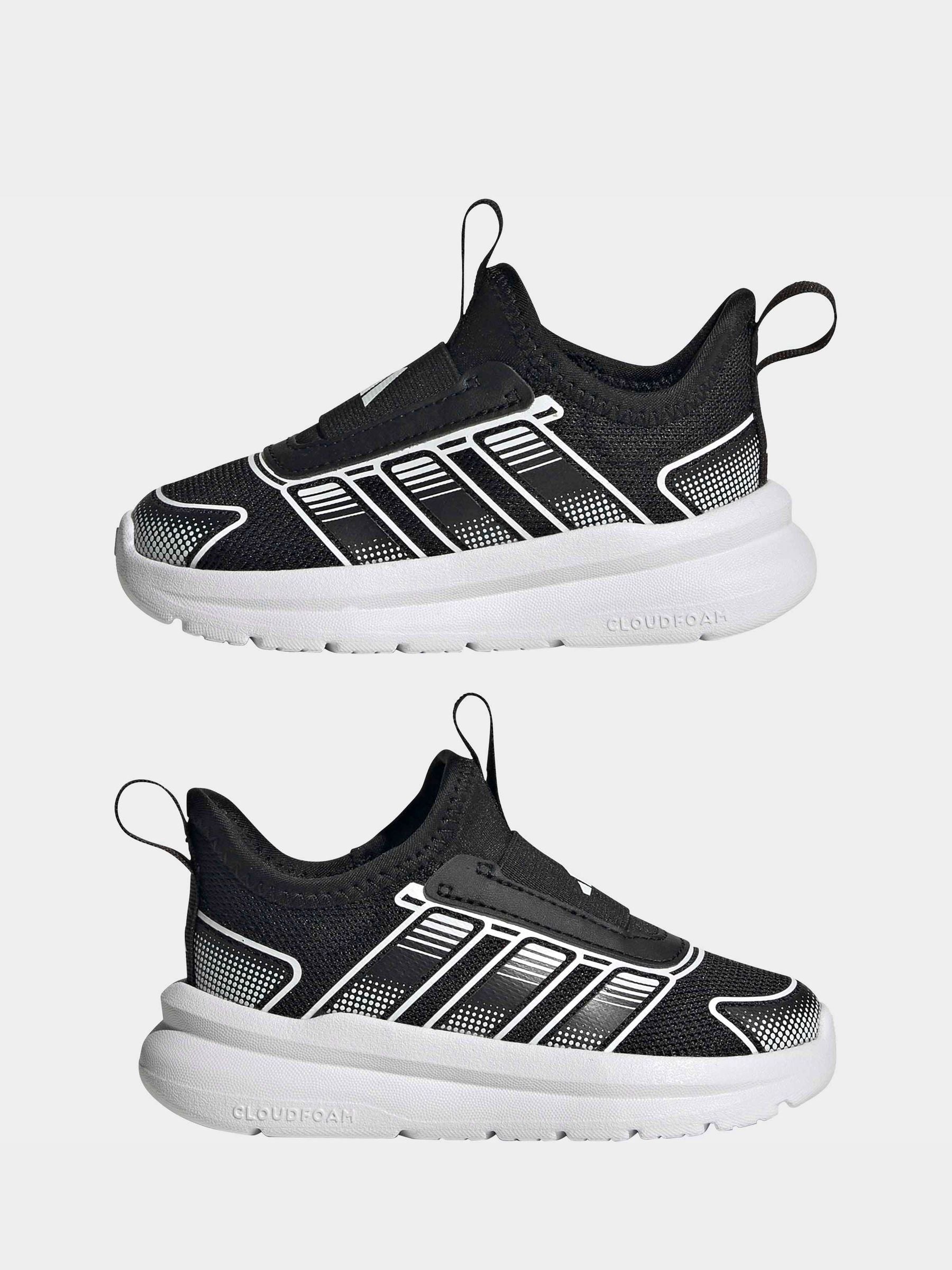adidas Black Tensaur Comfort 2 AC Trainers image 3