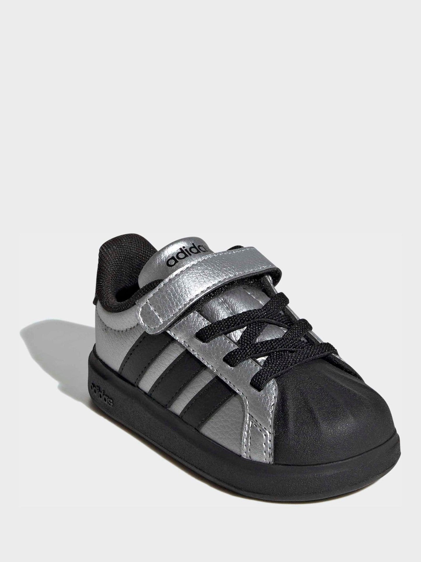 adidas Grey Streettalk Elastic Lace Infant Trainers image 1