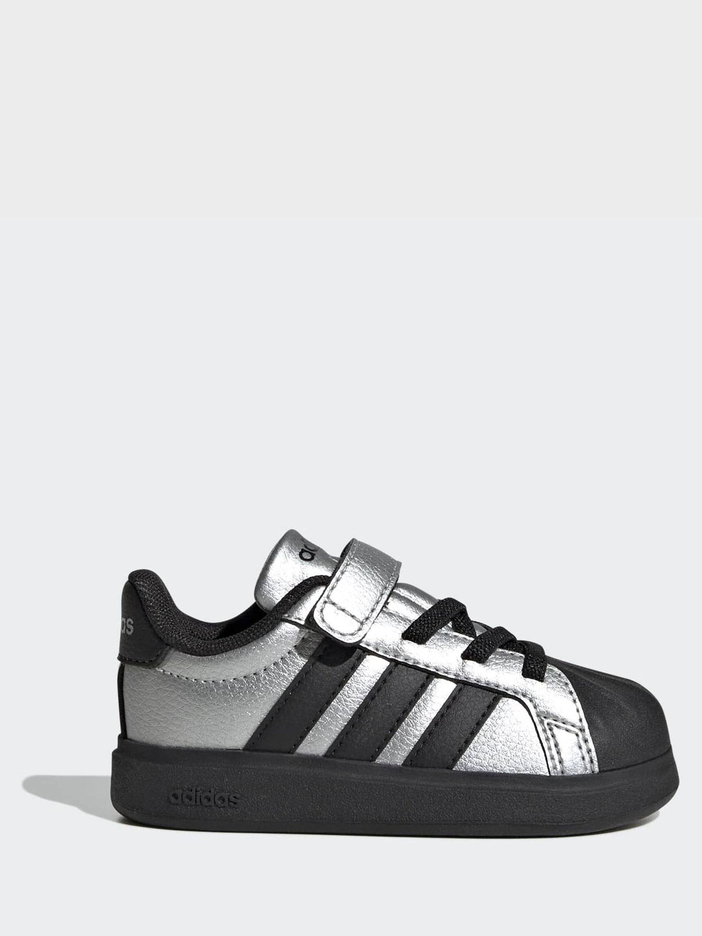 adidas Grey Streettalk Elastic Lace Infant Trainers image 2