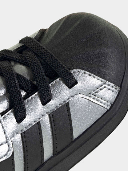 adidas Grey Streettalk Elastic Lace Infant Trainers image 7