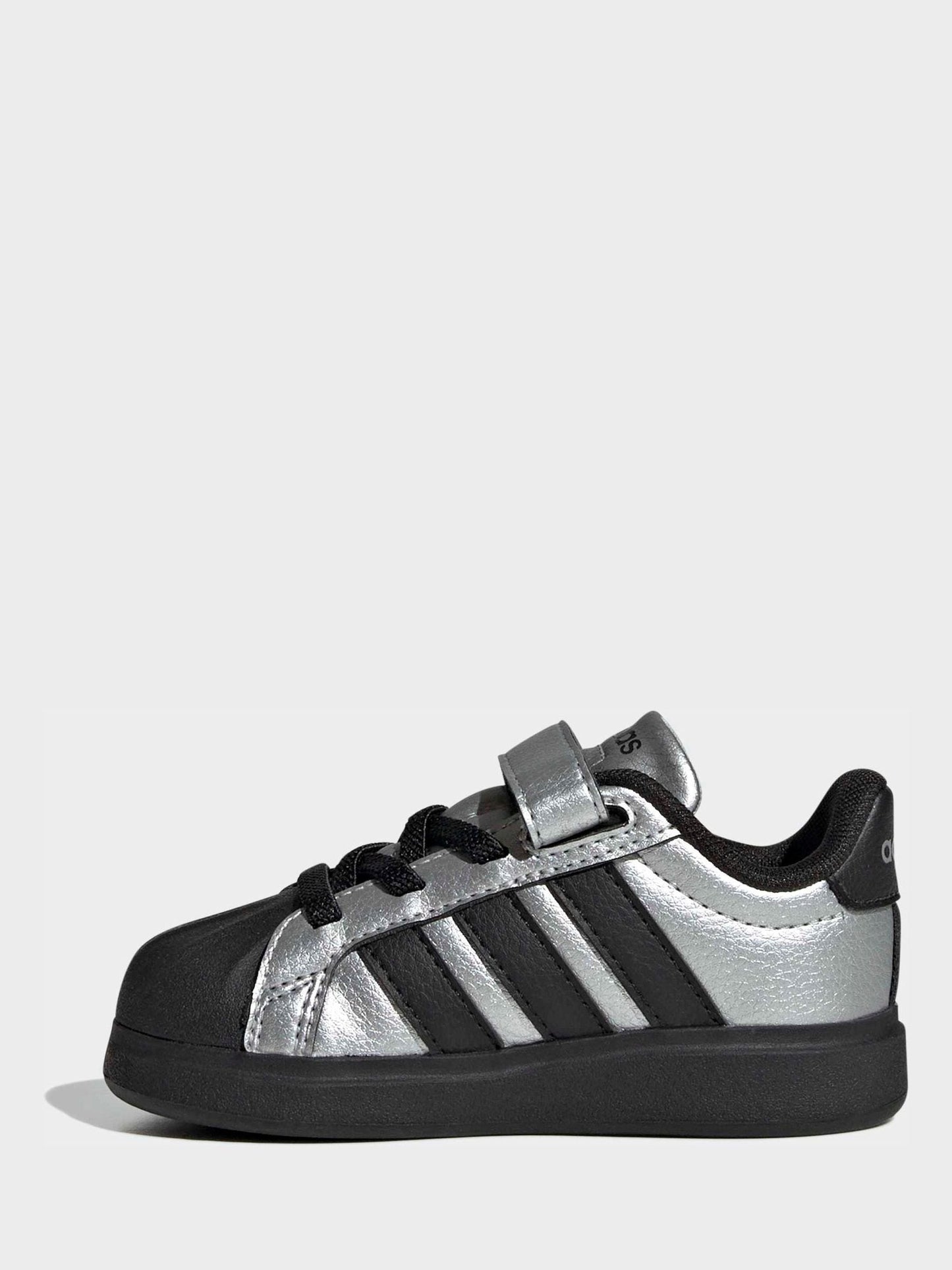 adidas Grey Streettalk Elastic Lace Infant Trainers image 8