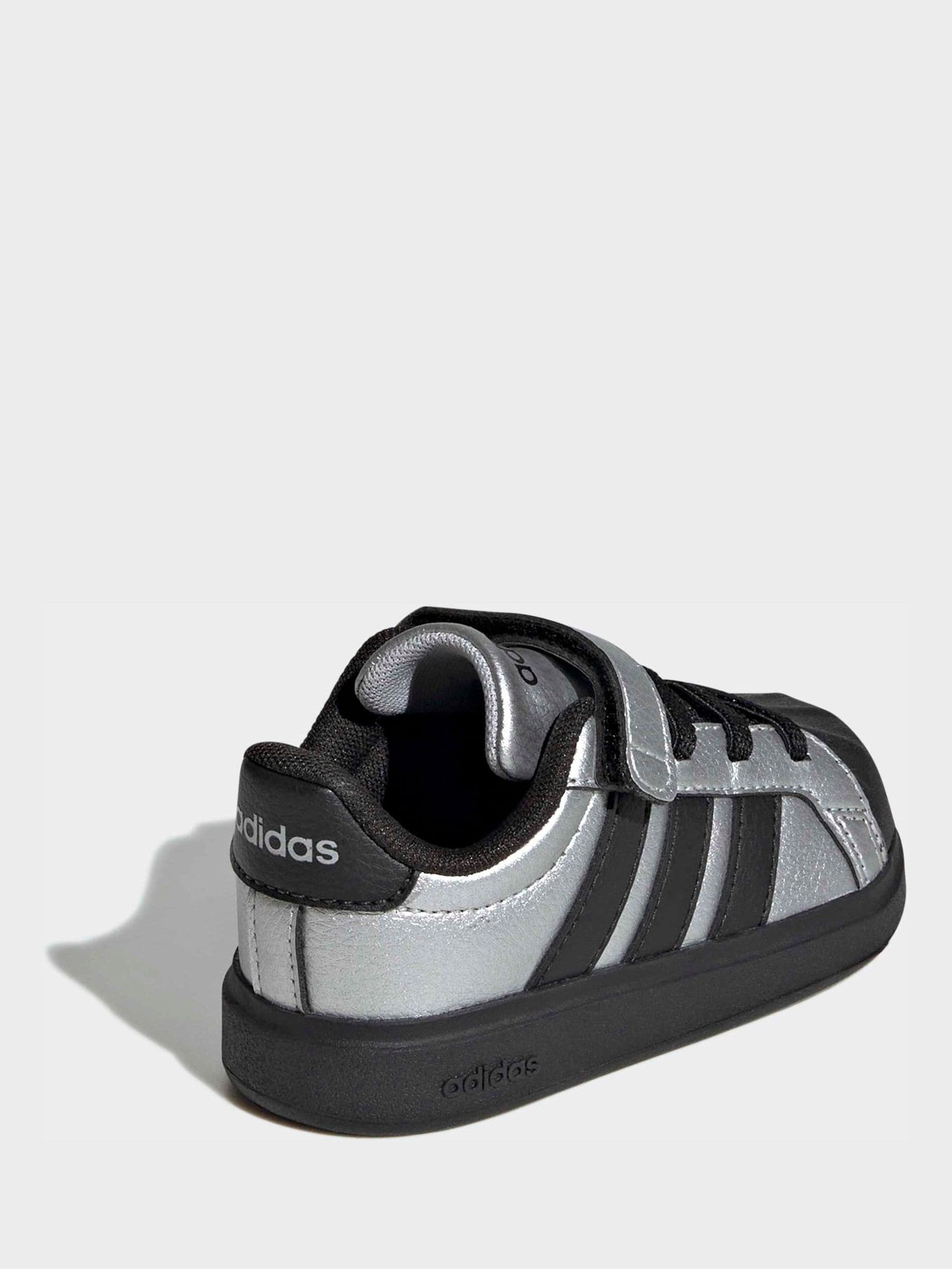 adidas Grey Streettalk Elastic Lace Infant Trainers image 9