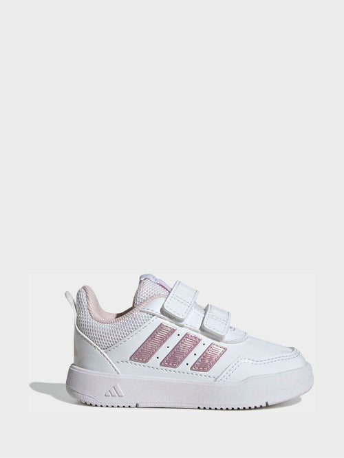 adidas Pink/White Hook and Loop Tensaur Sport 3.0 Infant Trainers image 1