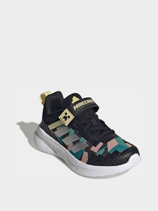adidas Black Minecraft Fortarun El Trainers image 1