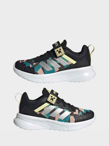 adidas Black Minecraft Fortarun El Trainers image 3