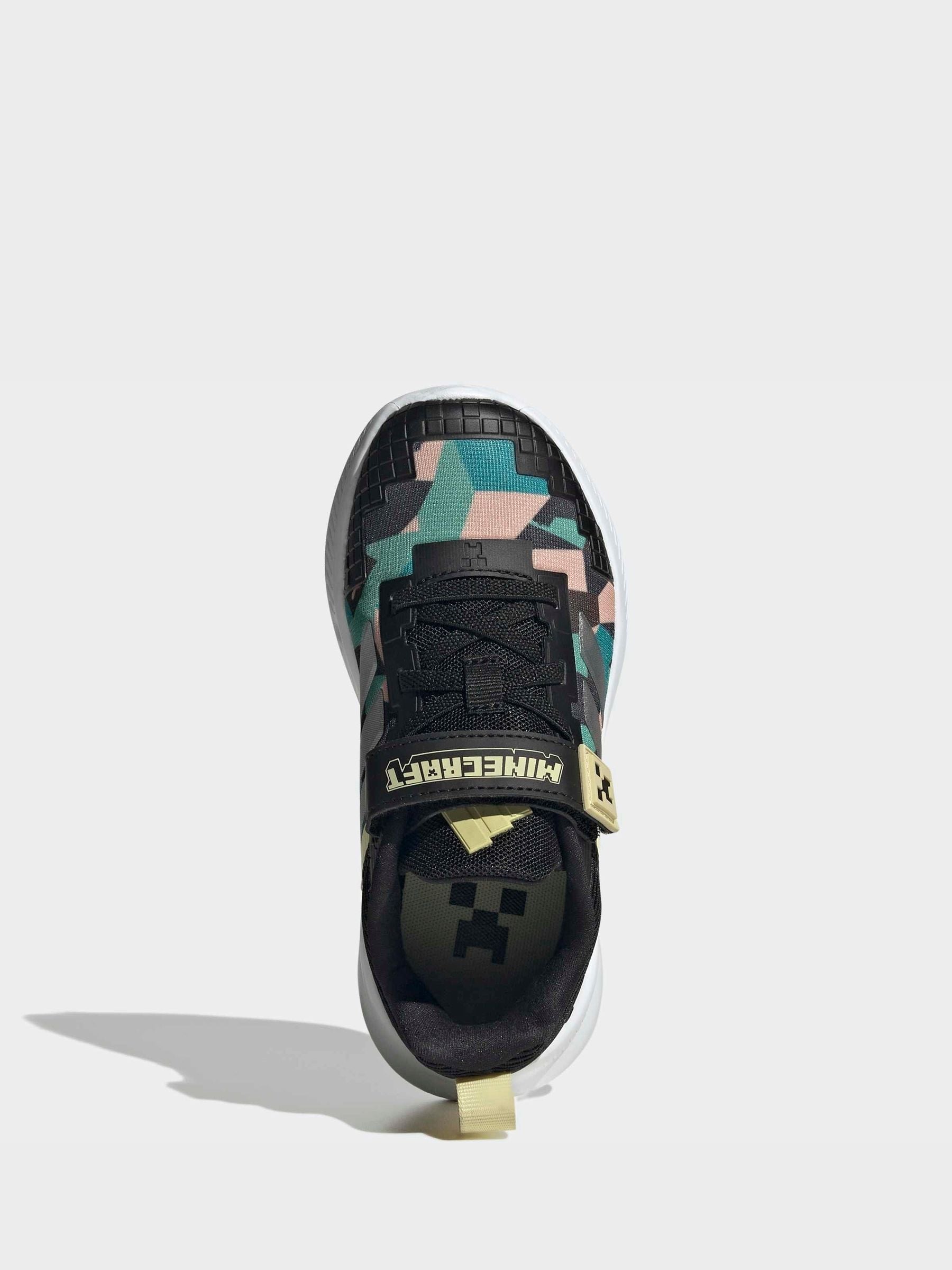 adidas Black Minecraft Fortarun El Trainers image 5