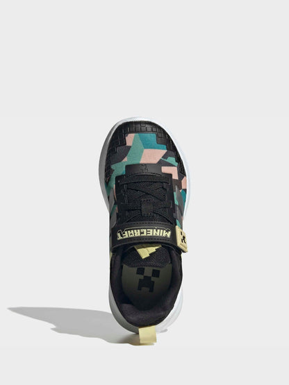 adidas Black Minecraft Fortarun El Trainers image 5