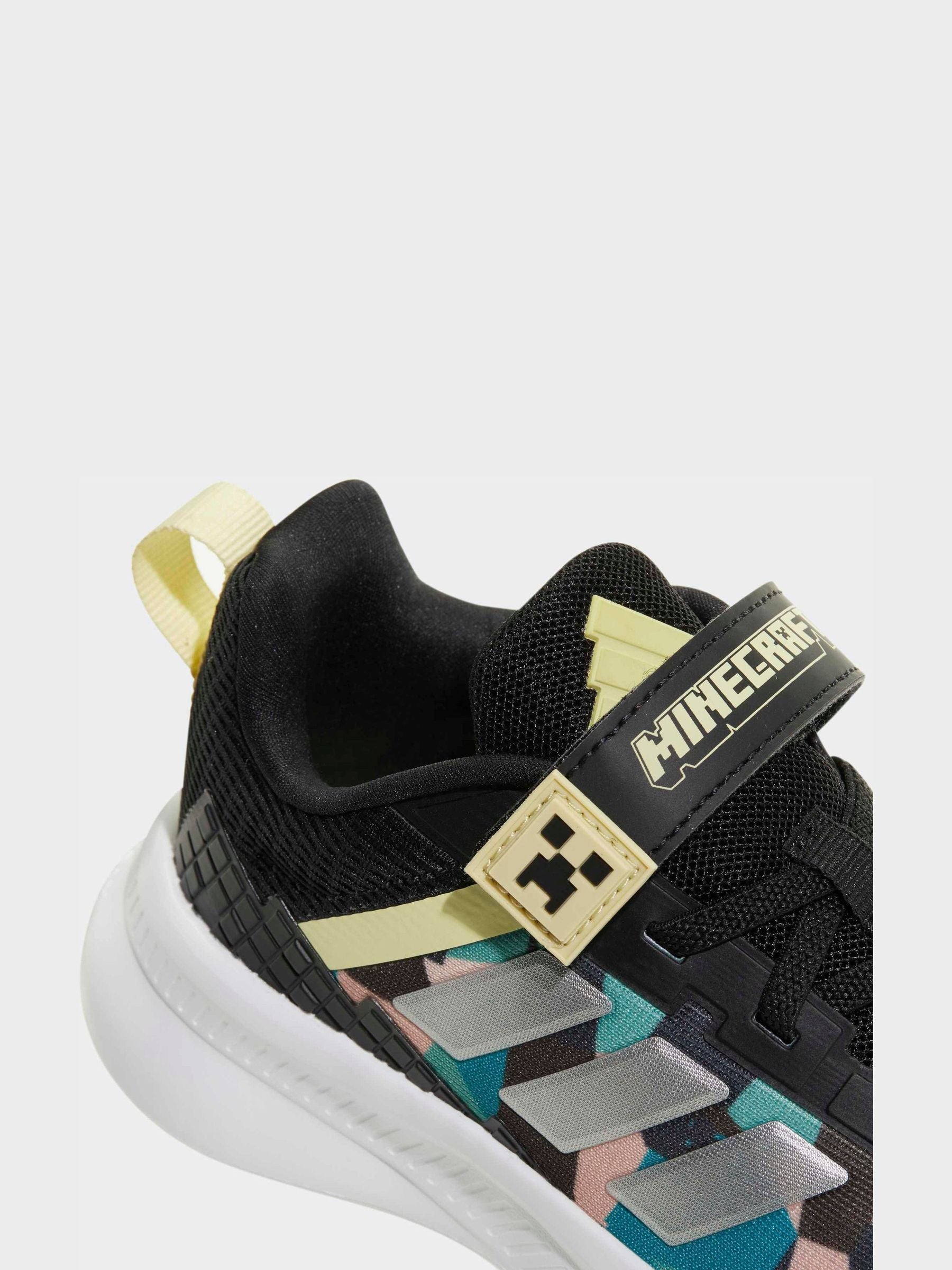 adidas Black Minecraft Fortarun El Trainers image 6