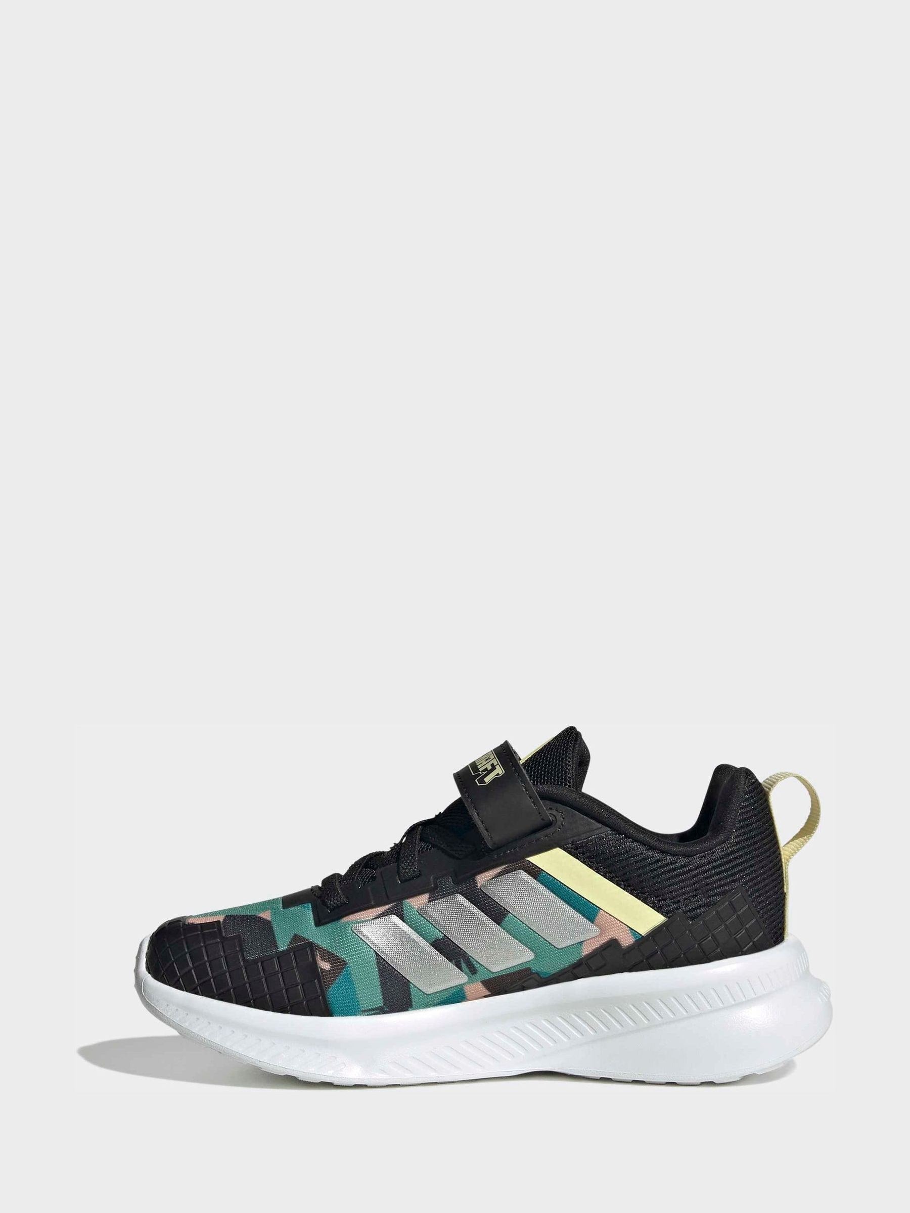adidas Black Minecraft Fortarun El Trainers image 8