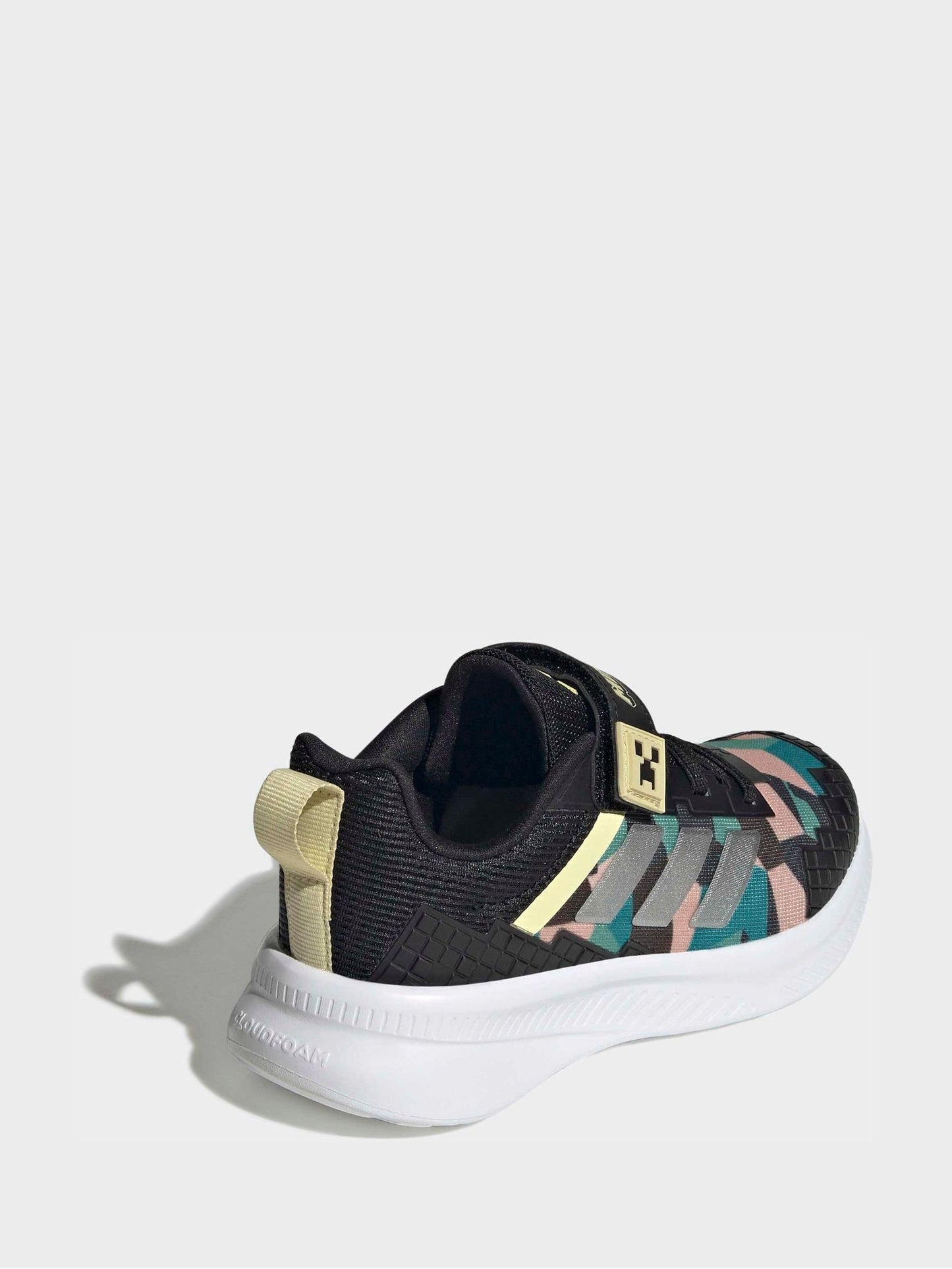 adidas Black Minecraft Fortarun El Trainers image 9