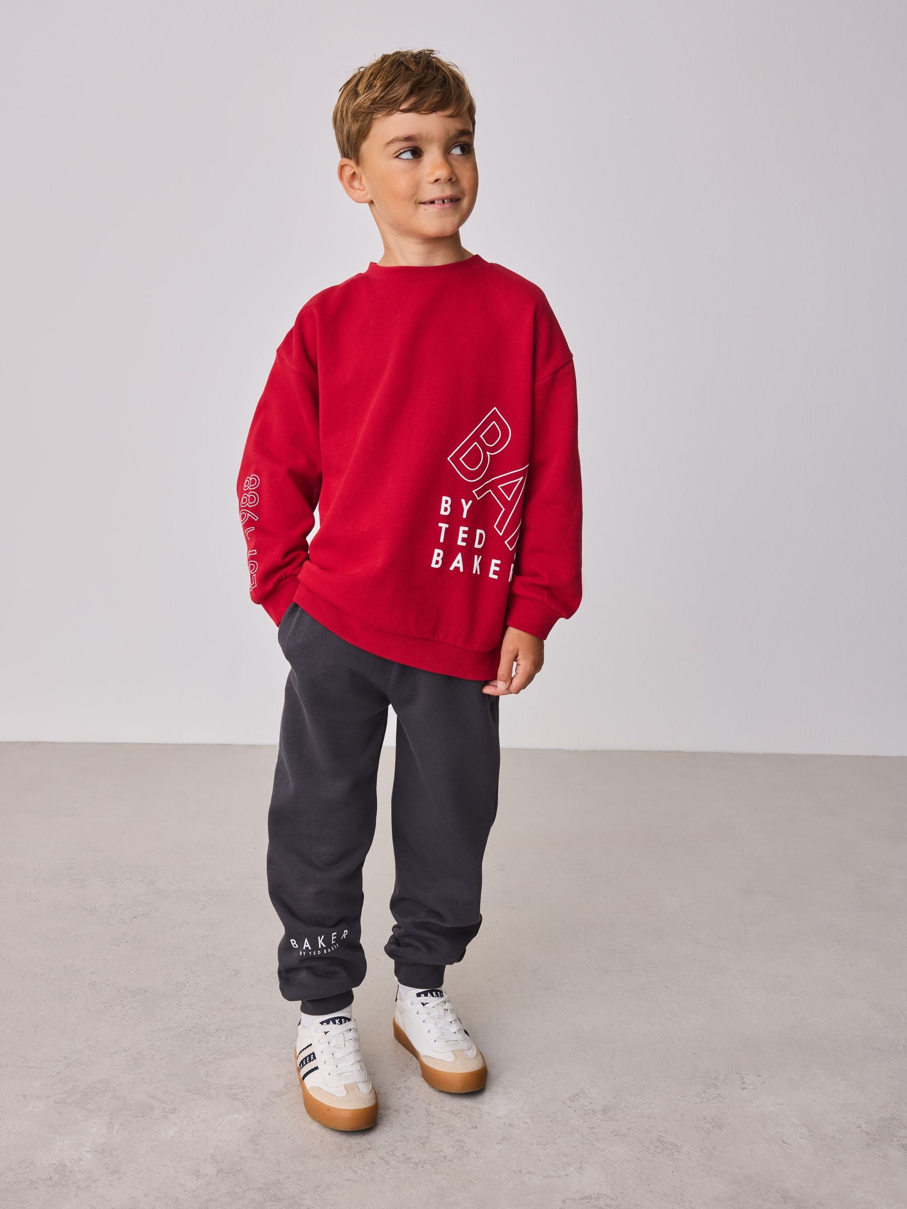 Baker by Ted Baker Oversized Graphic Sweatshirt and Joggers Set image 1
