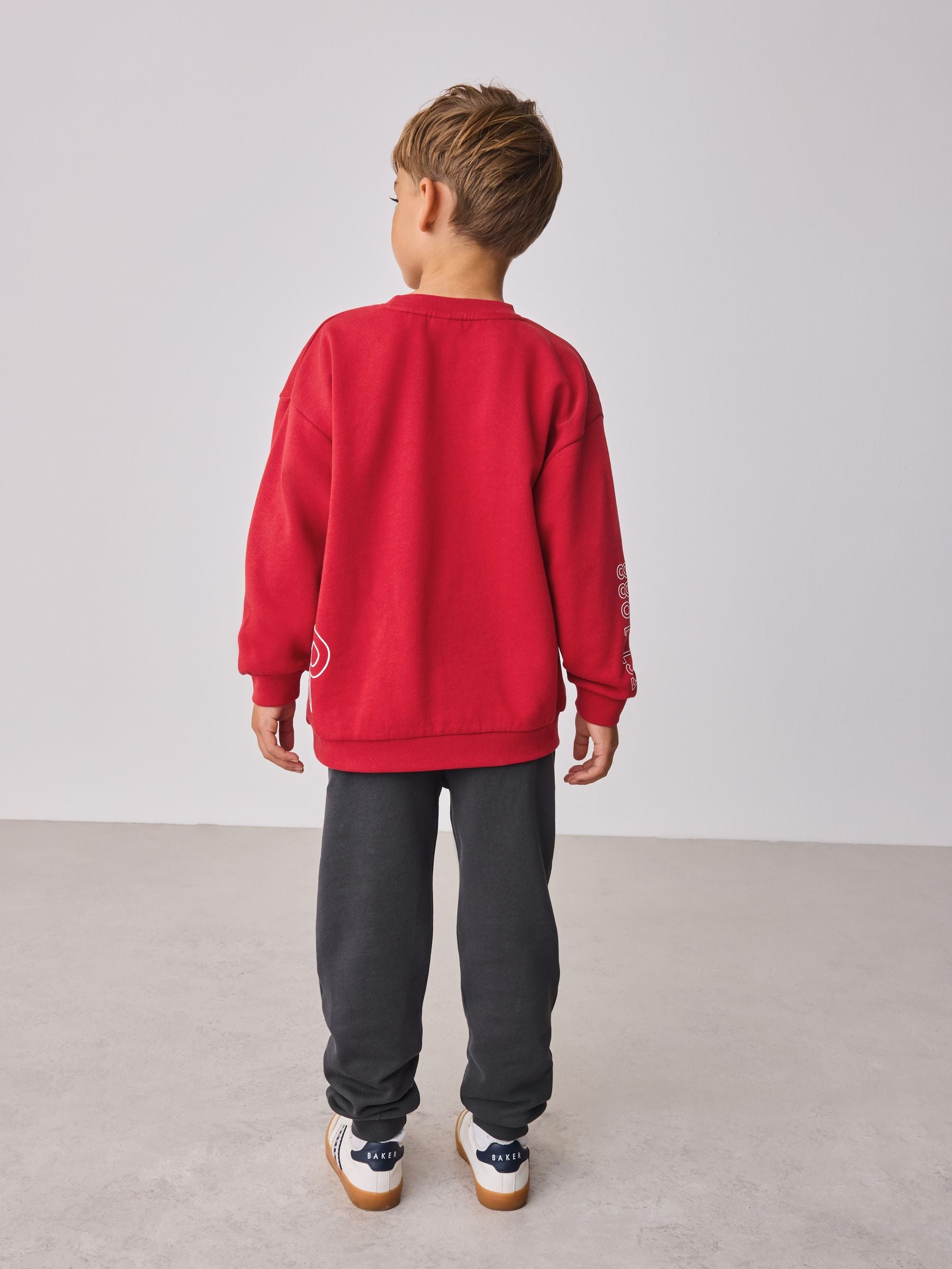 Baker by Ted Baker Oversized Graphic Sweatshirt and Joggers Set image 8