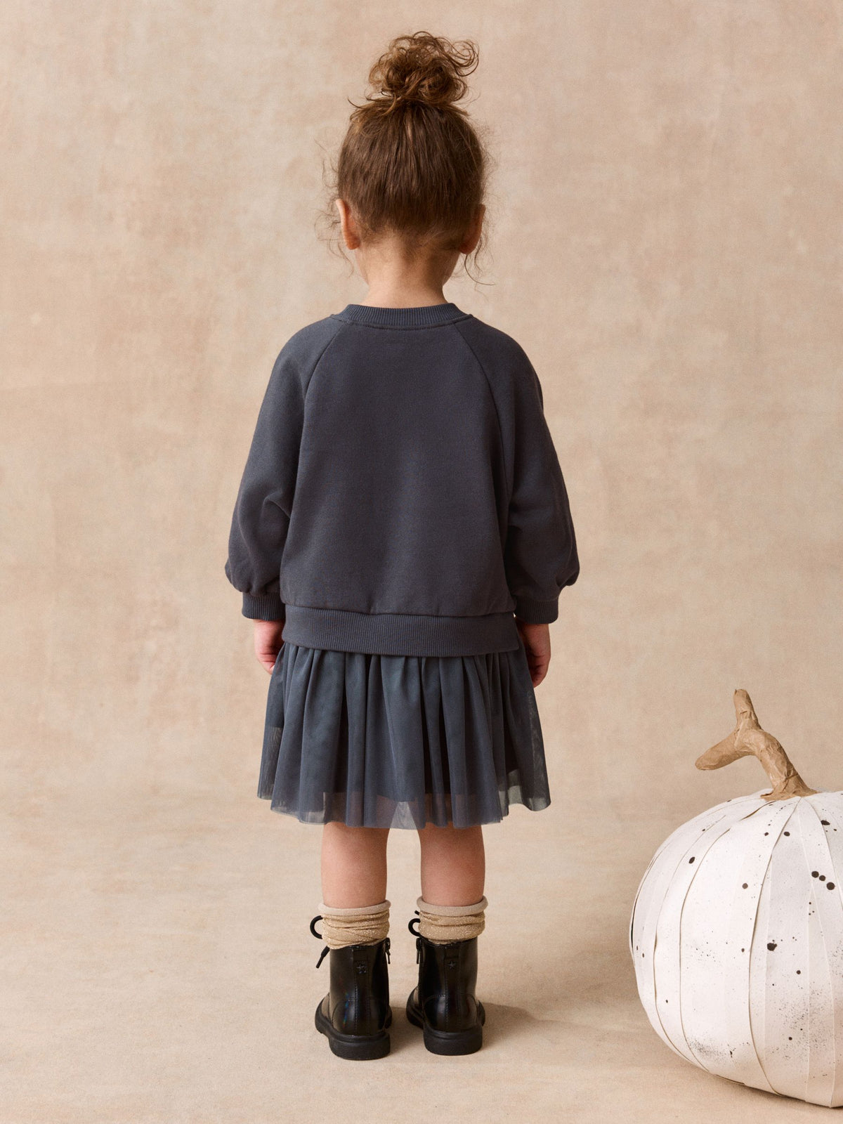 Dsiney Kidz - Black Cat Long Sleeve Sweat Mesh Dress (3mths-7yrs) image 3