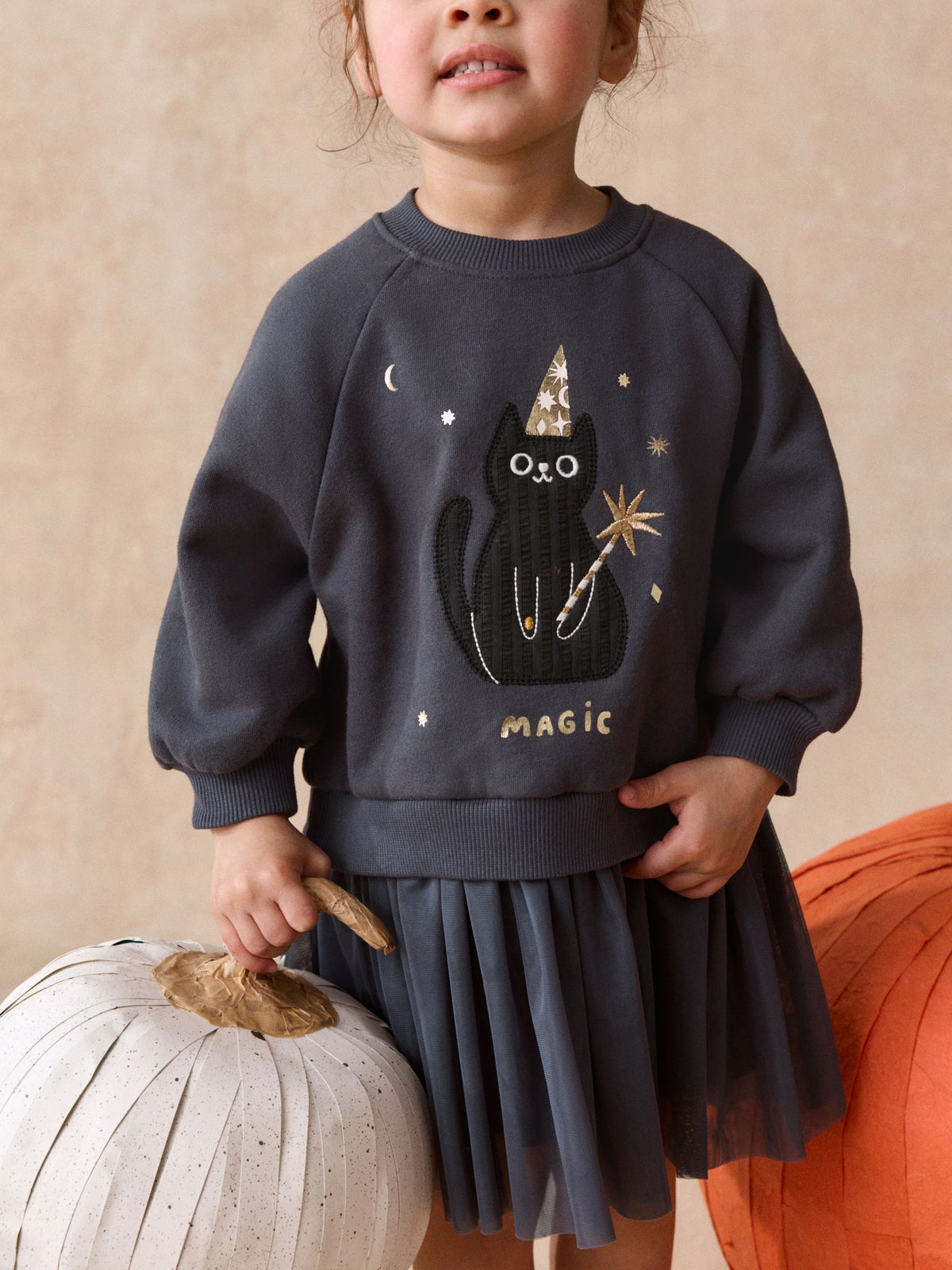 Dsiney Kidz - Black Cat Long Sleeve Sweat Mesh Dress (3mths-7yrs) image 4