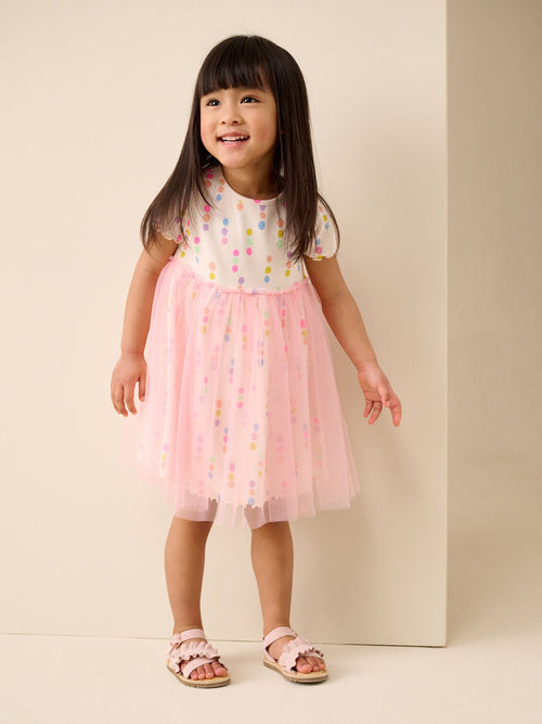 Dsiney Kidz - Rainbow Spot Mesh Skirt Dress (3mths-7yrs) image 1